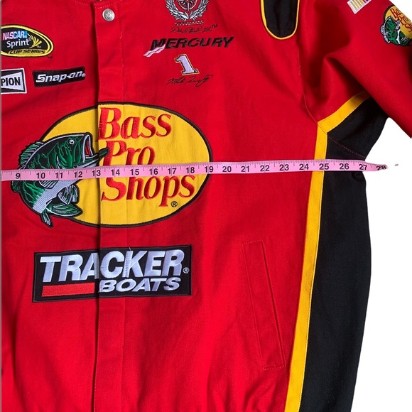 NASCAR Chase Authentic Drivers Line Bass Pro Shop Button Jacket. Size XL - Picture 10 of 10